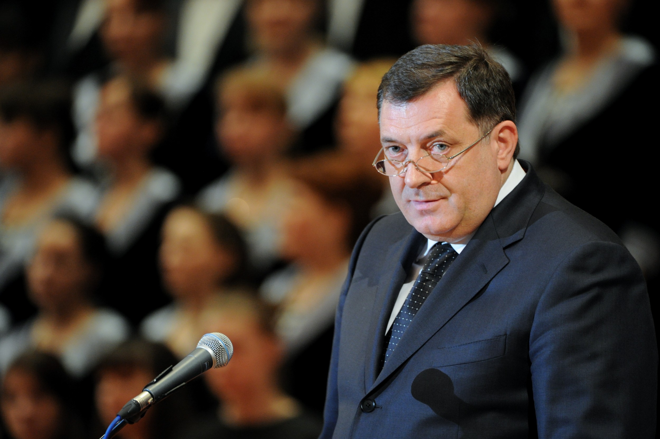 Image: 0186919378, License: Rights managed, 2394990 03/11/2014 Milorad Dodik, President of the Republika Srpska entity of Bosnia and Herzegovina, during the 14th awards ceremony of the International Public Foundation for the Unity of Orthodox Christian Nations. The 2013 award "For outstanding efforts to strengthen the unity of Orthodox peoples and for the approval and promotion of Christian values in society" was given in the name of former Patriarch Alexei II., Place: Russia, Model Release: No or not aplicable, Credit line: Profimedia.com, Ria Novosti